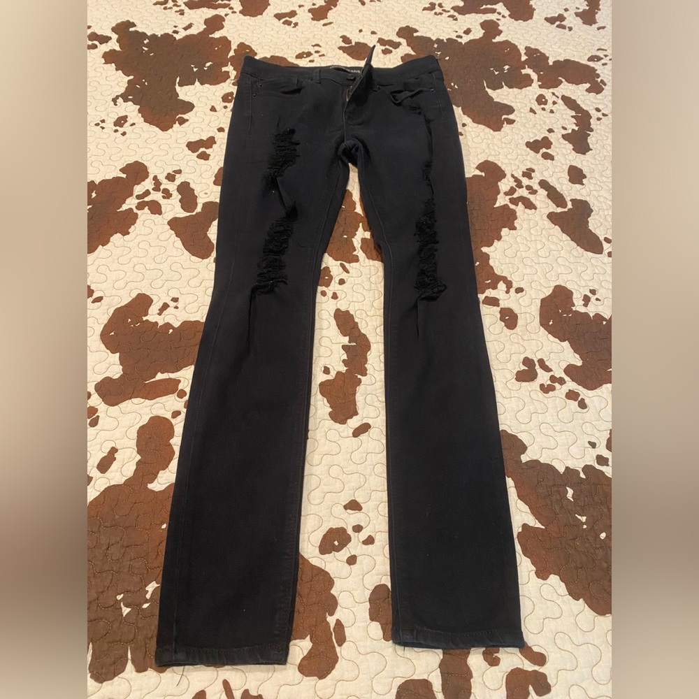 Express Black distressed jeggings